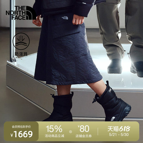 北面UE设计师款女防泼水A字半裙