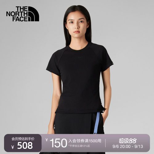 北面UE女圆领休闲短袖T恤