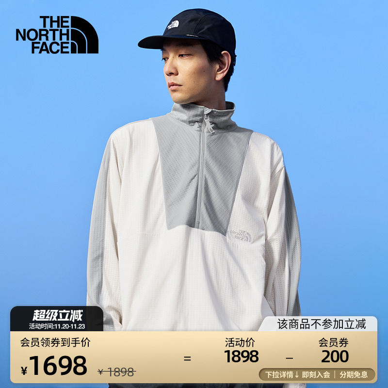 北面UE设计师款男半拉链开衫卫衣