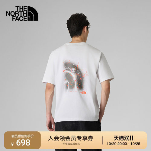 北面UE设计师男纯棉透气短袖T恤