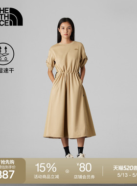 北面UE女速干短袖连衣裙长款城市户外春夏款TheNorthFace|8CJA