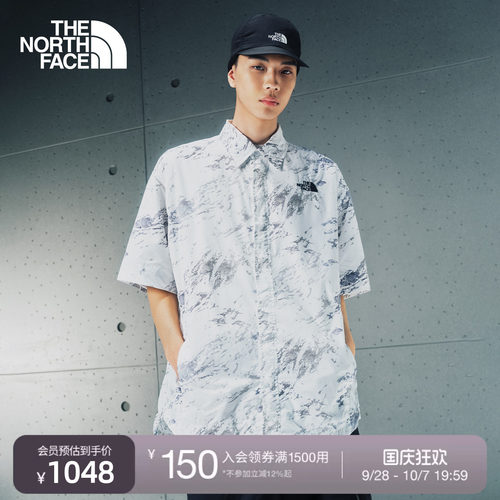 北面UE设计师款男休闲短袖衬衫