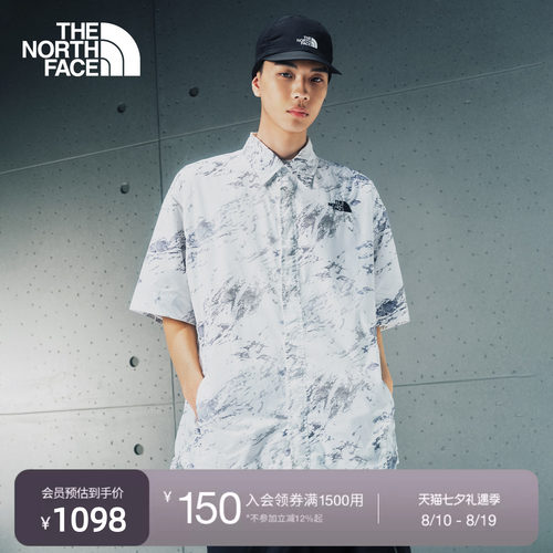 北面UE设计师款男休闲短袖衬衫