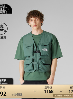 【李昀锐同款】北面UE男防泼水马甲机能多口袋TheNorthFace|8BK2