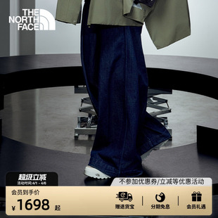 牛仔夹克套装 女户外TheNorthFace 丹宁牛仔阔腿裤 北面UE设计师款