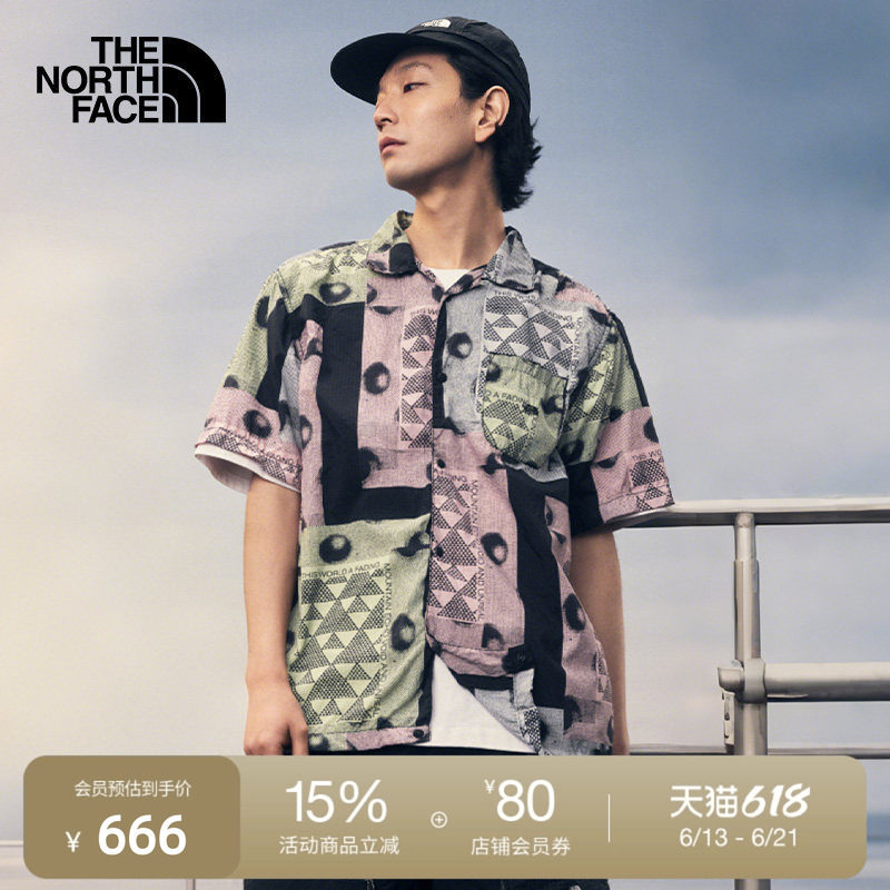 北面UE设计师款男短袖衬衫轻薄休闲户外夏款TheNorthFace|8CKQ - 实物图