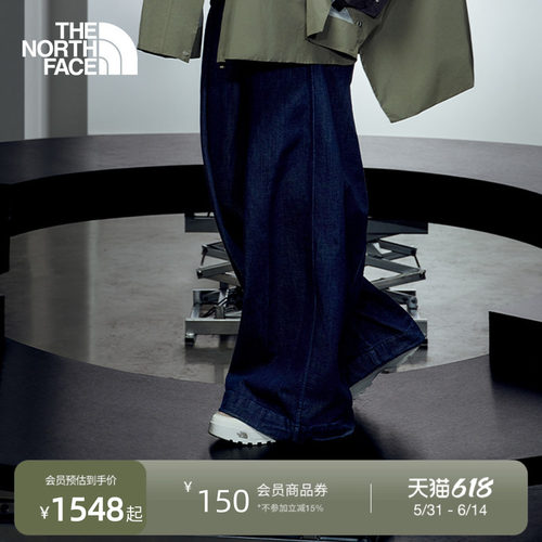 北面UE设计师款女牛仔夹克阔腿裤