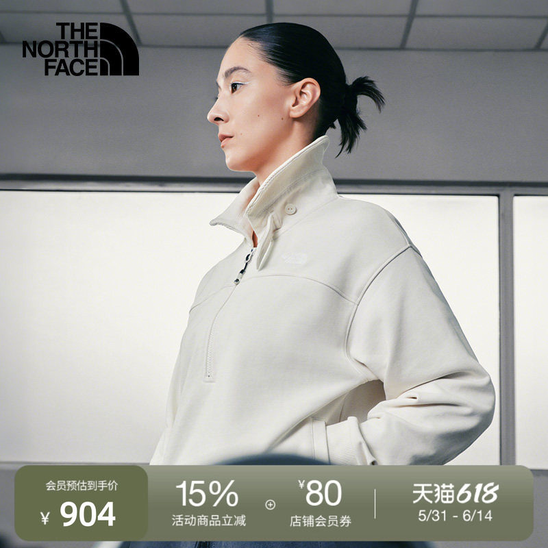 北面UE设计师款卫衣女半拉链高领舒适保暖户外TheNorthFace|8E2D