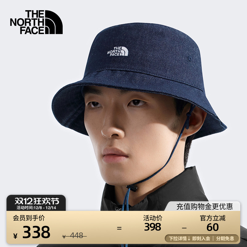北面男女同款遮阳渔夫帽