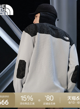 北面UE款针织卫衣男圆领时尚拼接舒适透气户外TheNorthFace|8CJF