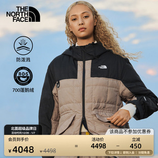 防泼水鹅绒户外TheNorthFace 羽绒服女款 8E7A 长款 北面UE设计师款