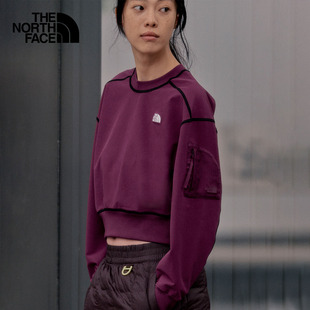 TheNorthFace北面UE先锋设计抓绒上衣高腰卫衣女户外83PC