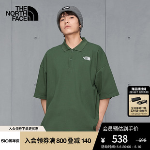 T恤户外7WB2 TheNorthFace北面UE男休闲宽松廓形短袖 POLO衫