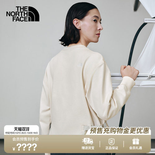 北面UE设计师款女纯棉圆领卫衣