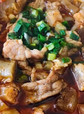 新上 武汉生烫牛肉牛腰空心粉细粉宽粉面一份 油墩