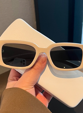 2023新款气质方形小框墨镜女方圆脸百搭防紫外线搞怪蹦迪太眼镜男