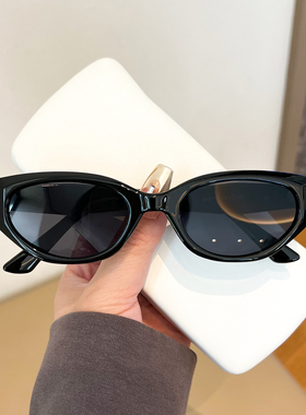 网红同款GM猫眼墨镜女方圆脸显脸小辣妹时髦高级感街拍遮阳太阳镜