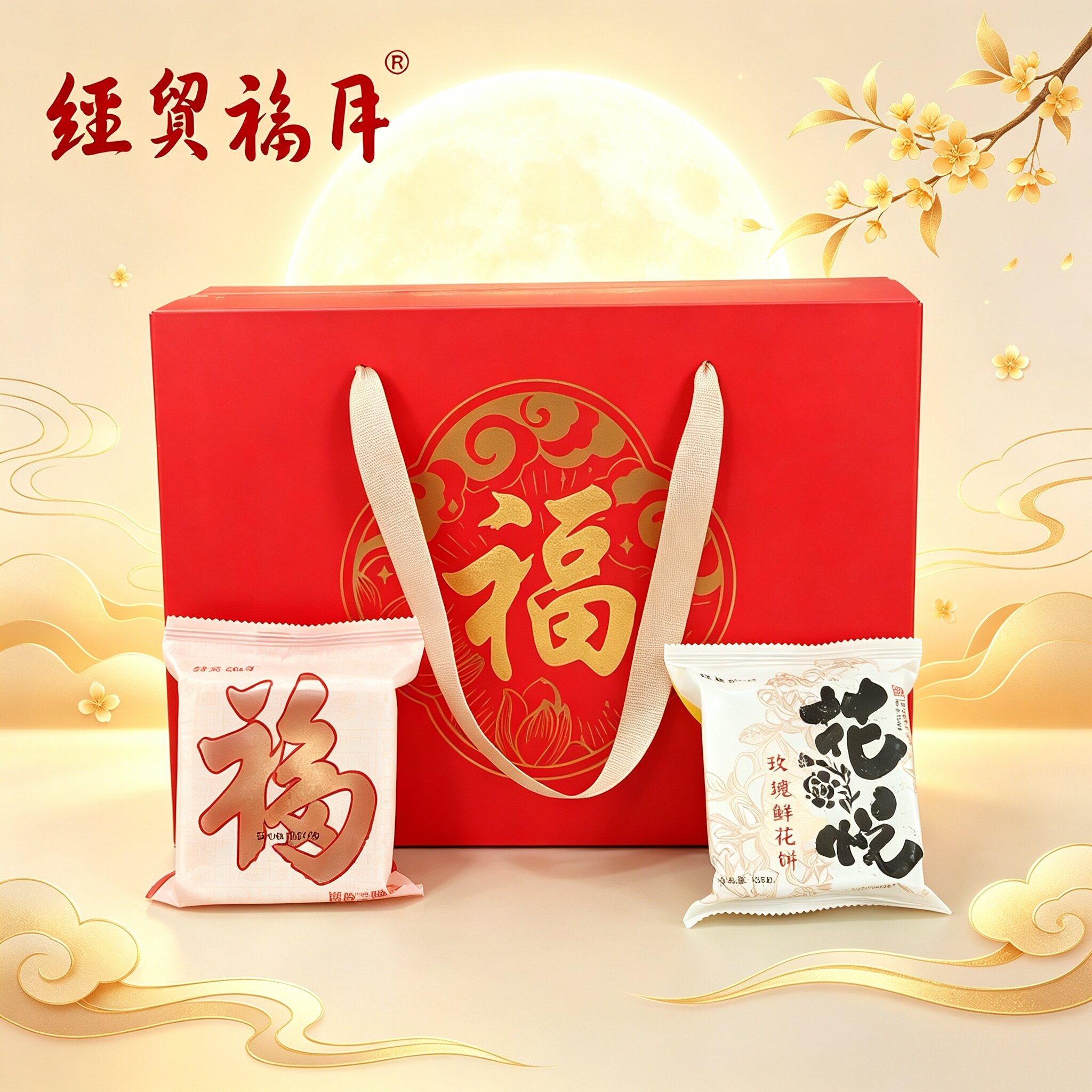 【经贸福月】中秋月饼云南特产云腿月饼鲜花饼组合装散装月饼送礼