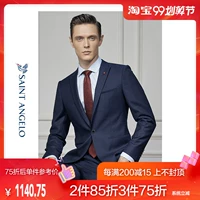 Baoxin Bird 2019 Mùa thu mới Bộ đồ vest kinh doanh Bộ đồ vest nam Tây Tạng Slim Slim Bộ đồ len nam - Suit phù hợp bộ vest nam trẻ trung