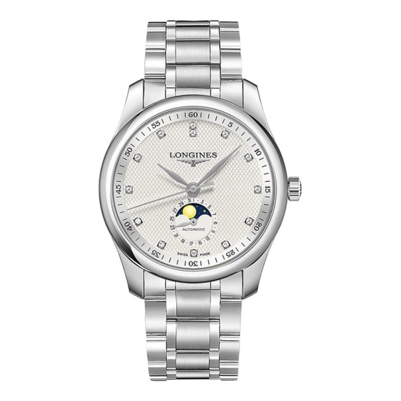 longines浪琴男表日历名匠系列月相钢带手表机械表l2.909.4.77.