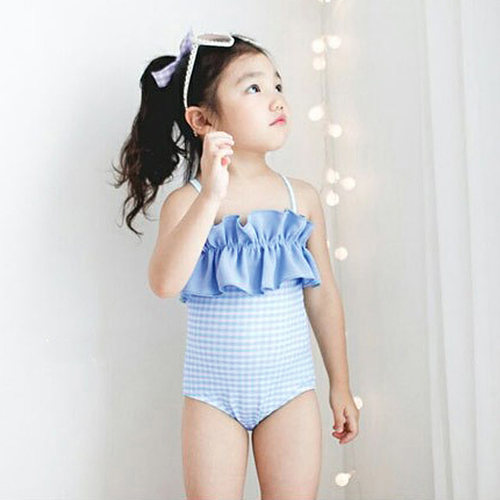 韩国可爱女孩速干度假儿童泳衣