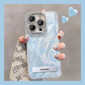 8splus新款 蓝色蝴蝶结适用opporeno14手机壳reno15pro高级13 12镜头膜findx9 7全包a6igt可爱a5x女k13turbo