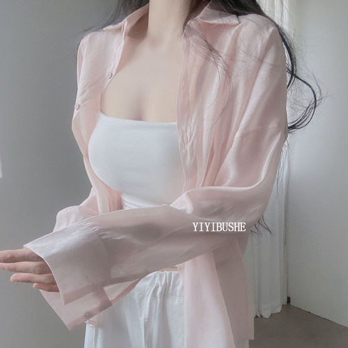 慵懒纯欲女人味宽松外搭衬衫开衫