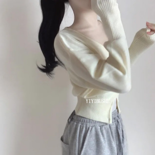 巨好看显瘦v领针织开衫 热销 PO079温柔女人味 正品 外套 韩国代购