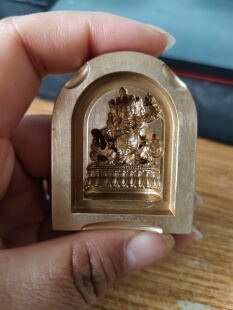 红财神擦擦模具尺寸4厘米黄铜材质支持定制和复刻老擦模