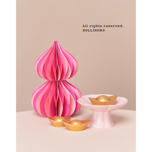 逅里 好运转转 粉色葫芦摆件 拍照高级道具玄关布置 装饰乔迁送礼