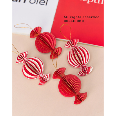 逅里 小甜蜜 精品磁吸设计千层小糖果挂件圣诞新年门把手乔迁装饰