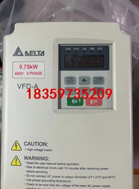 台达变频器VFD007A43A 380V0.75KW变频器议价