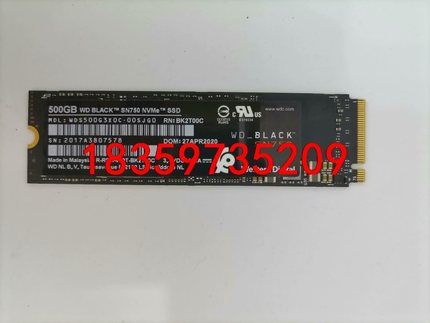西数SN750 500G固态硬盘M2 NVME PCIE议价