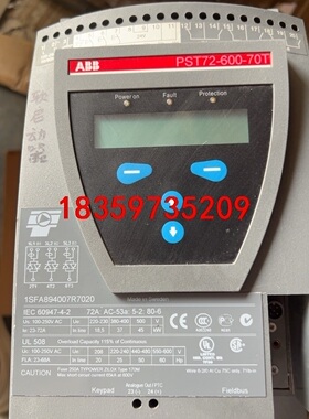 ABB软启动 PST72-600-70T 1SFA89400议价