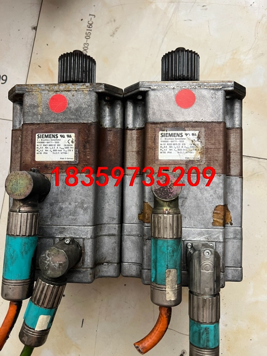 拆机西门子伺服电机1FK6060-6AF71-1SG0，有两议价