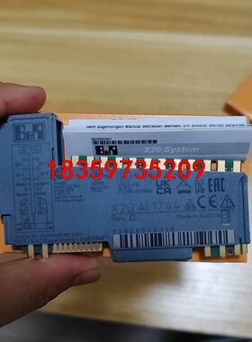 X20AI1744 B&R贝加莱模块全新未使用功能包好签收后议价