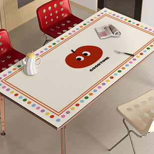 长方形红苹果pvc皮革餐桌垫防水防油桌布客厅防尘茶几桌面保护垫