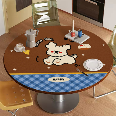 卡通大号圆桌垫防水餐桌隔热垫