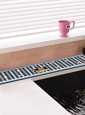 厨房水龙头硅藻泥吸水速干软垫窄条台面洗手池耐脏免洗沥水垫定制