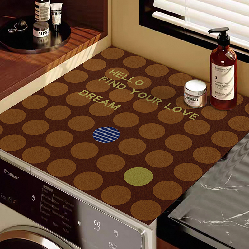 滚筒洗衣机防水一擦即净皮革垫