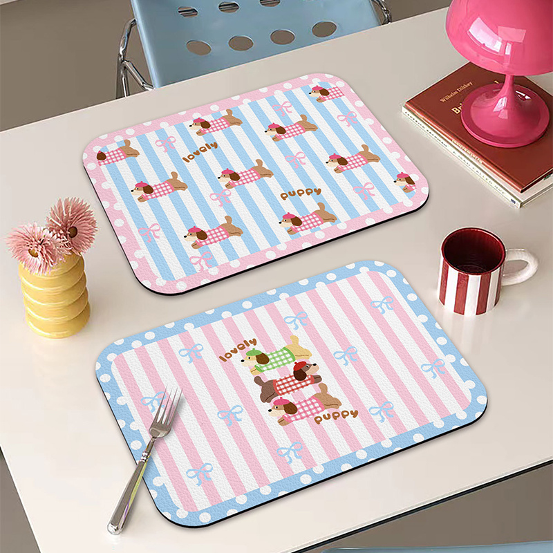 卡通环保圆角防水防油餐垫隔热