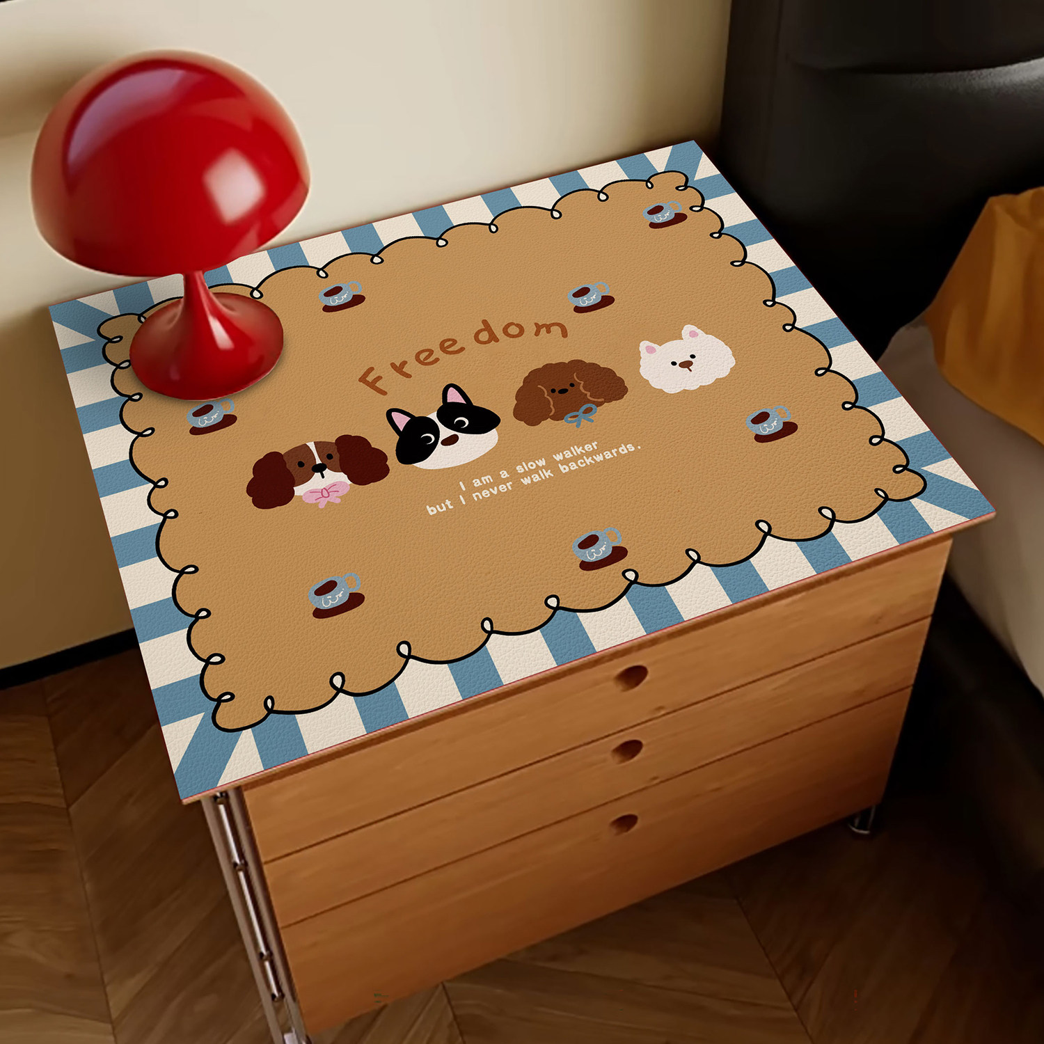 床头柜防尘盖垫桌垫防水梳妆台垫