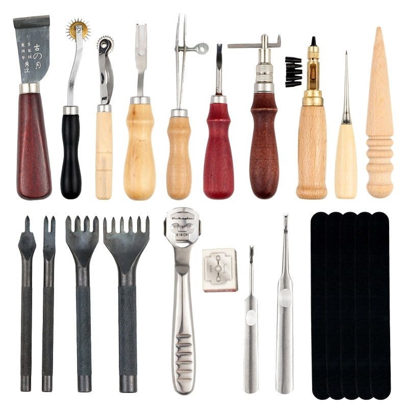 皮革缝纫DIY工具套装 皮具手工制作工具 新手 皮雕皮艺皮革工具