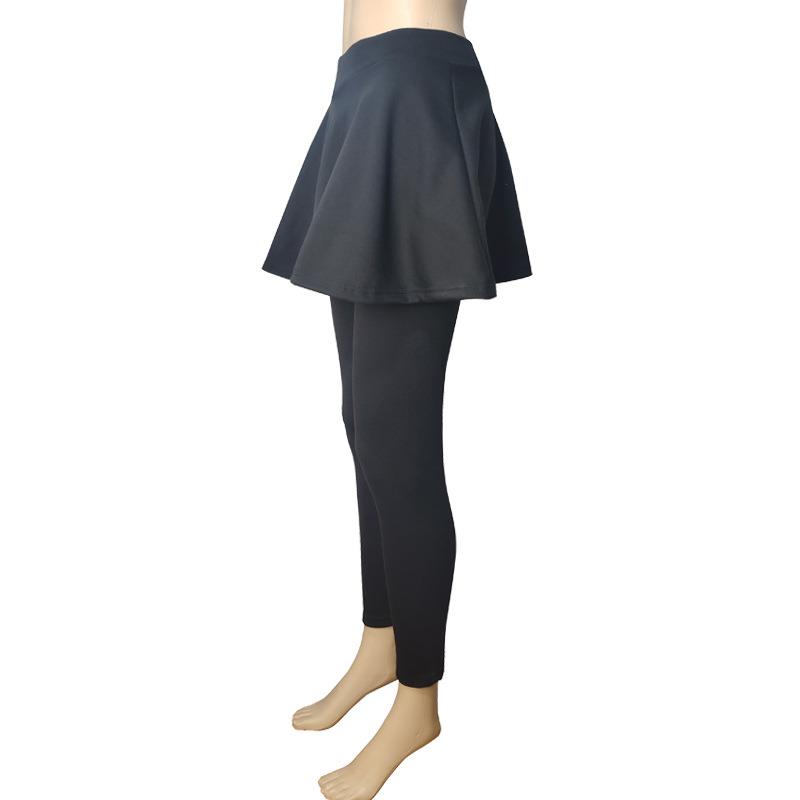 Nine-point pants plus fake and slim-fitting leggings skirt