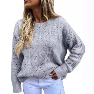 spring out for sweater sweet ladies hollow long slim new