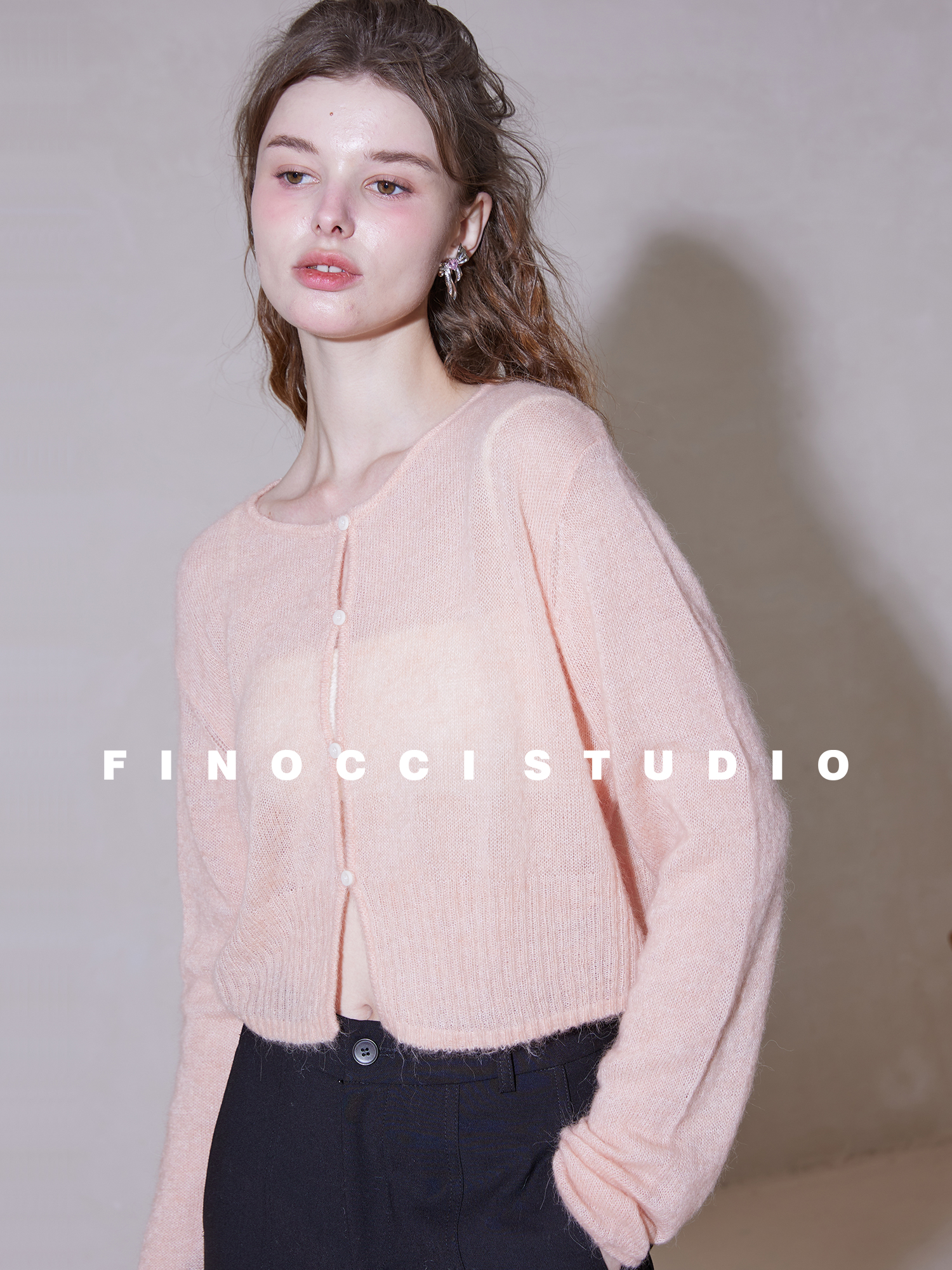 FINOCCI秋季新款简约开衫