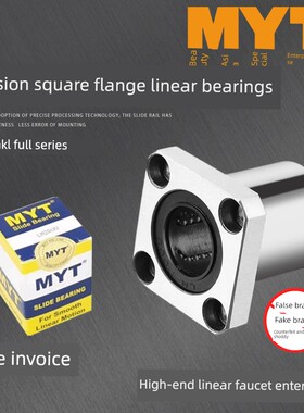 Myt Minate法兰直线轴承Lmk6 8 10 12 13 16 20Auu/Lauu镀镍和防
