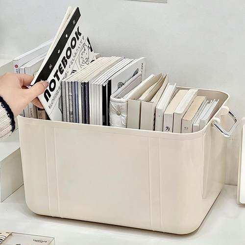 热销书箱收纳箱学生教室书桌书本文具桌面整理盒办公室工位文件储