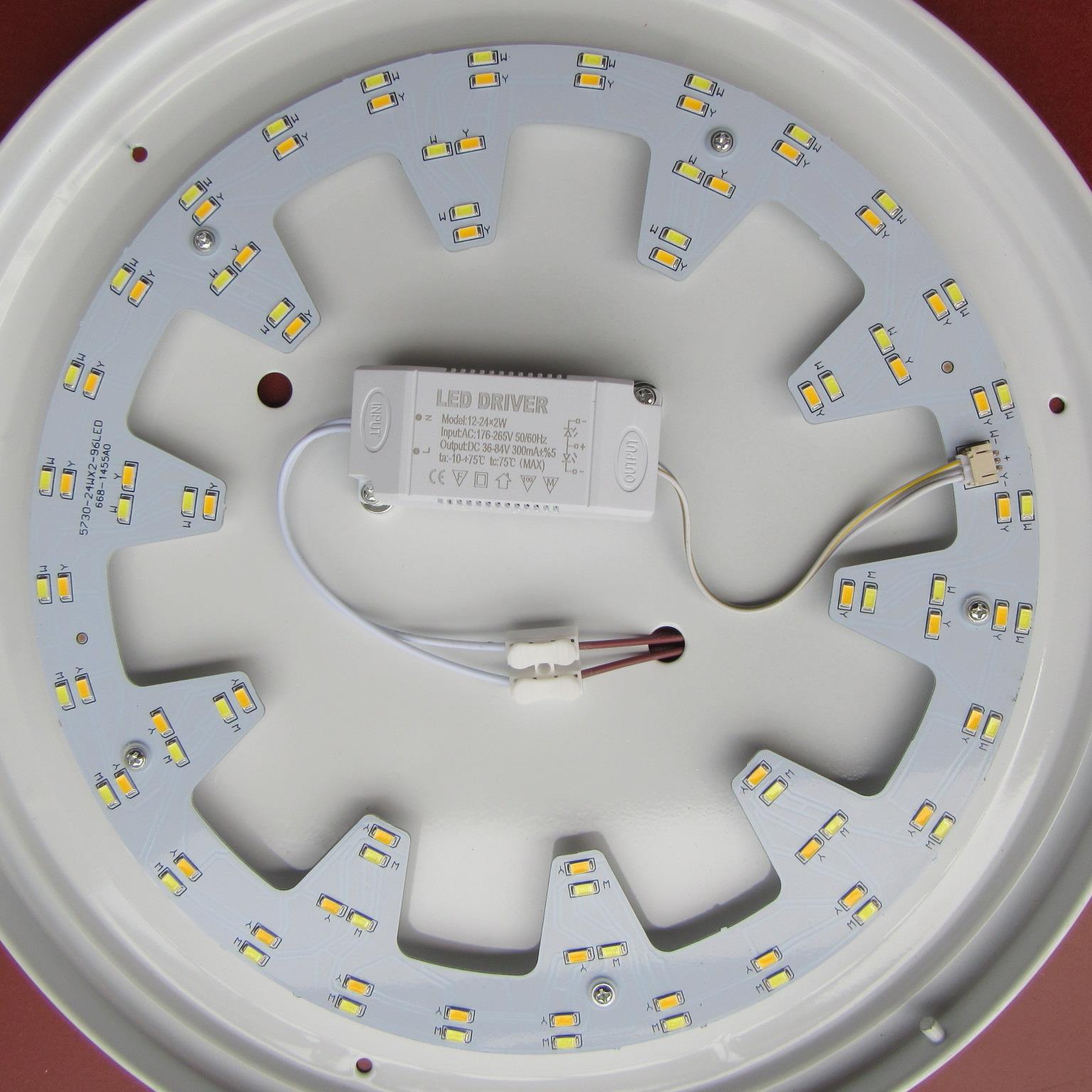 热销LED灯泡吸顶灯改造灯条高亮灯板改装方形圆形光源灯管36W贴片