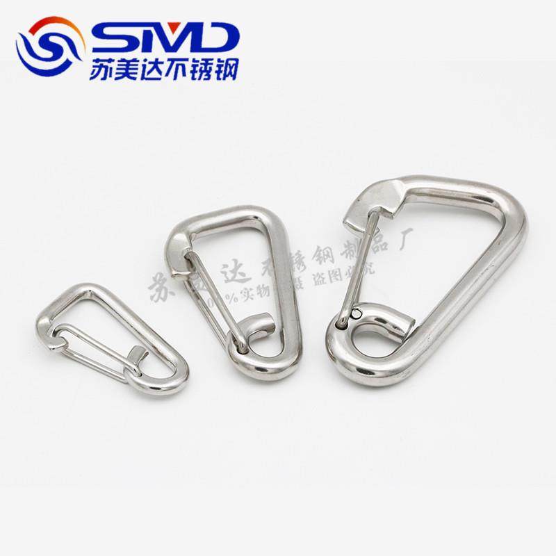 热销304不锈钢弹簧扣/简易弹簧扣/弹簧卸扣/弹簧钩/登山挂扣/快挂